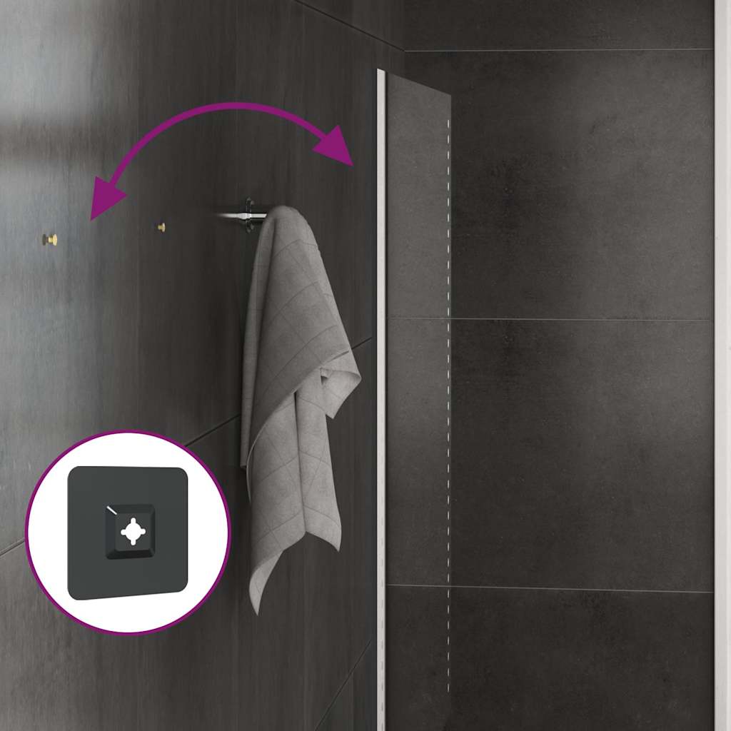 vidaXL Badrumsspegel LED 60x60 cm