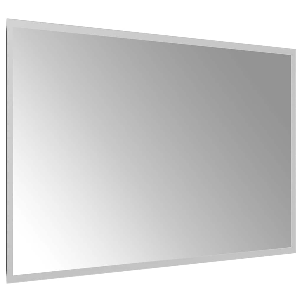 vidaXL Badrumsspegel LED 80x50 cm