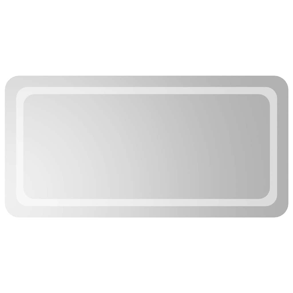 vidaXL Badrumsspegel LED 100x50 cm