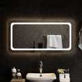 vidaXL Badrumsspegel LED 100x50 cm