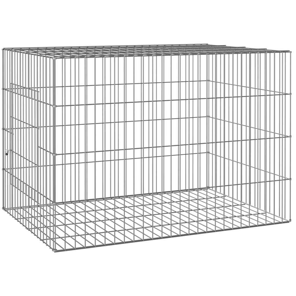 vidaXL Kaninhage 78x54x54 cm galvaniserat järn