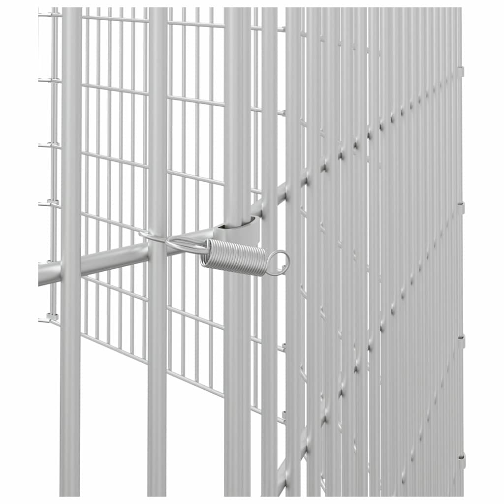 vidaXL Husdjursbur 12-panel 54x60 cm galvaniserat järn