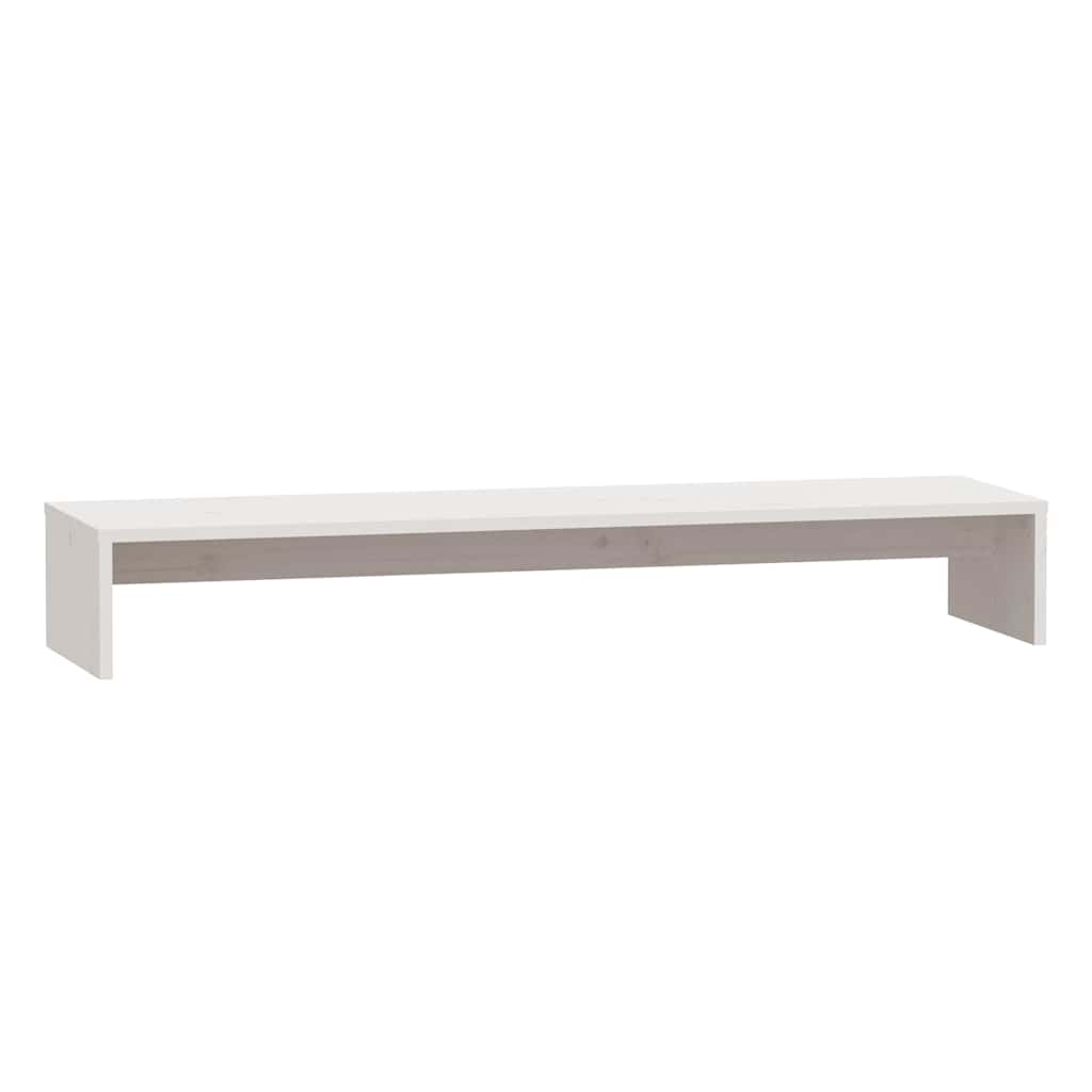 vidaXL Skärmställ vit 100x27x15 cm massiv furu