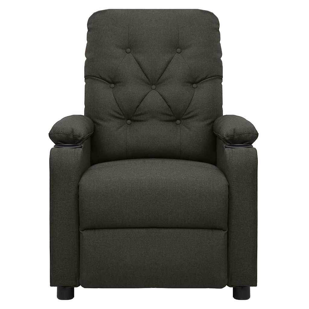 vidaXL Elektrisk massagefåtölj taupe tyg