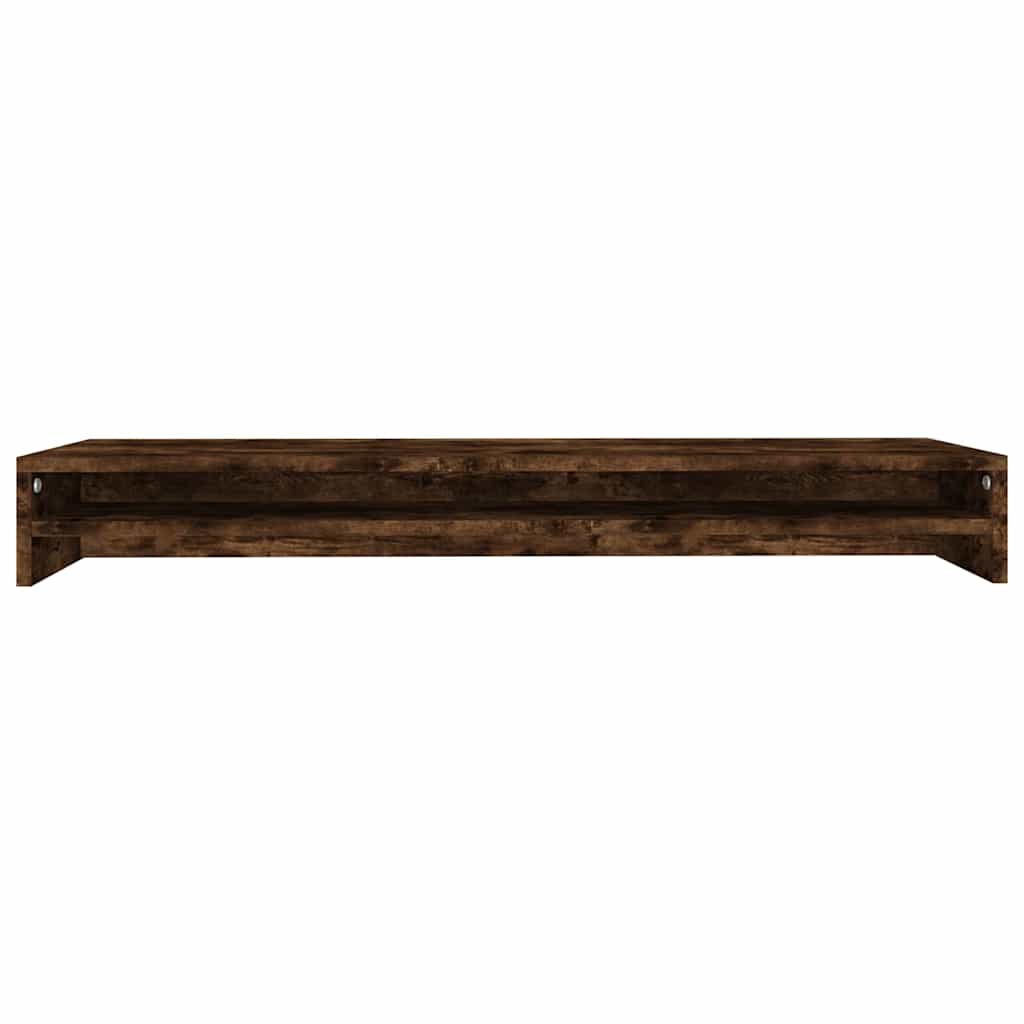 vidaXL Skärmställ rökfärgad ek 100x24x13 cm konstruerat trä