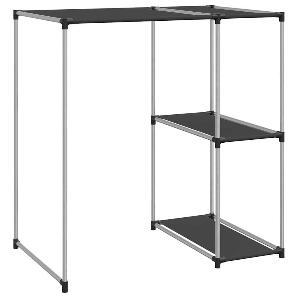 vidaXL Hylla för tvättmaskin svart 87x55x90,5 cm järn