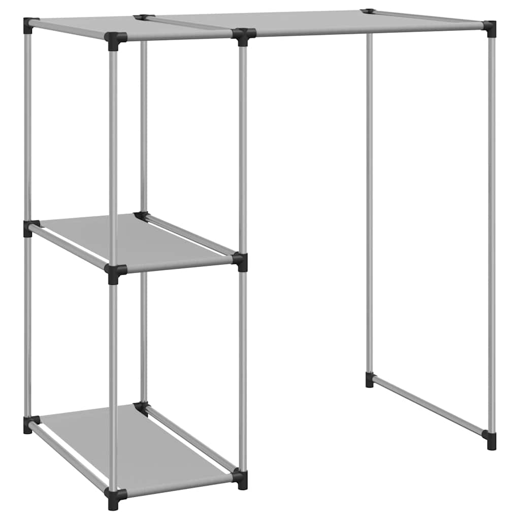 vidaXL Hylla för tvättmaskin grå 87x55x90,5 cm järn