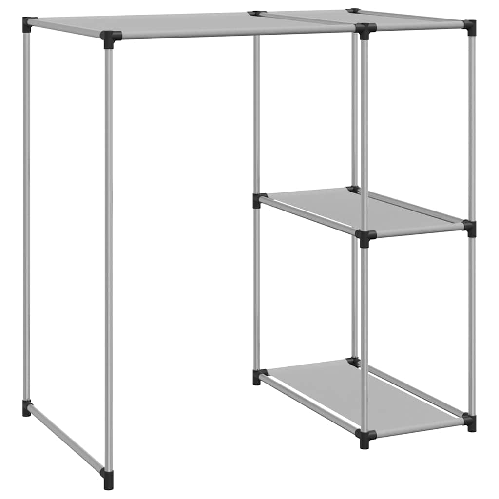 vidaXL Hylla för tvättmaskin grå 87x55x90,5 cm järn