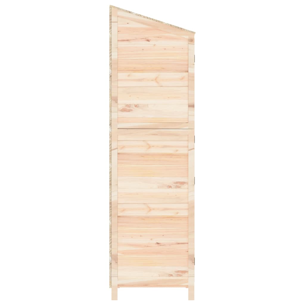 vidaXL Trädgårdsbod 55x52x174,5 cm massivt granträ