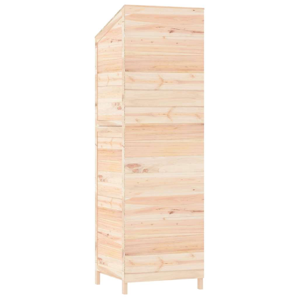 vidaXL Trädgårdsbod 55x52x174,5 cm massivt granträ