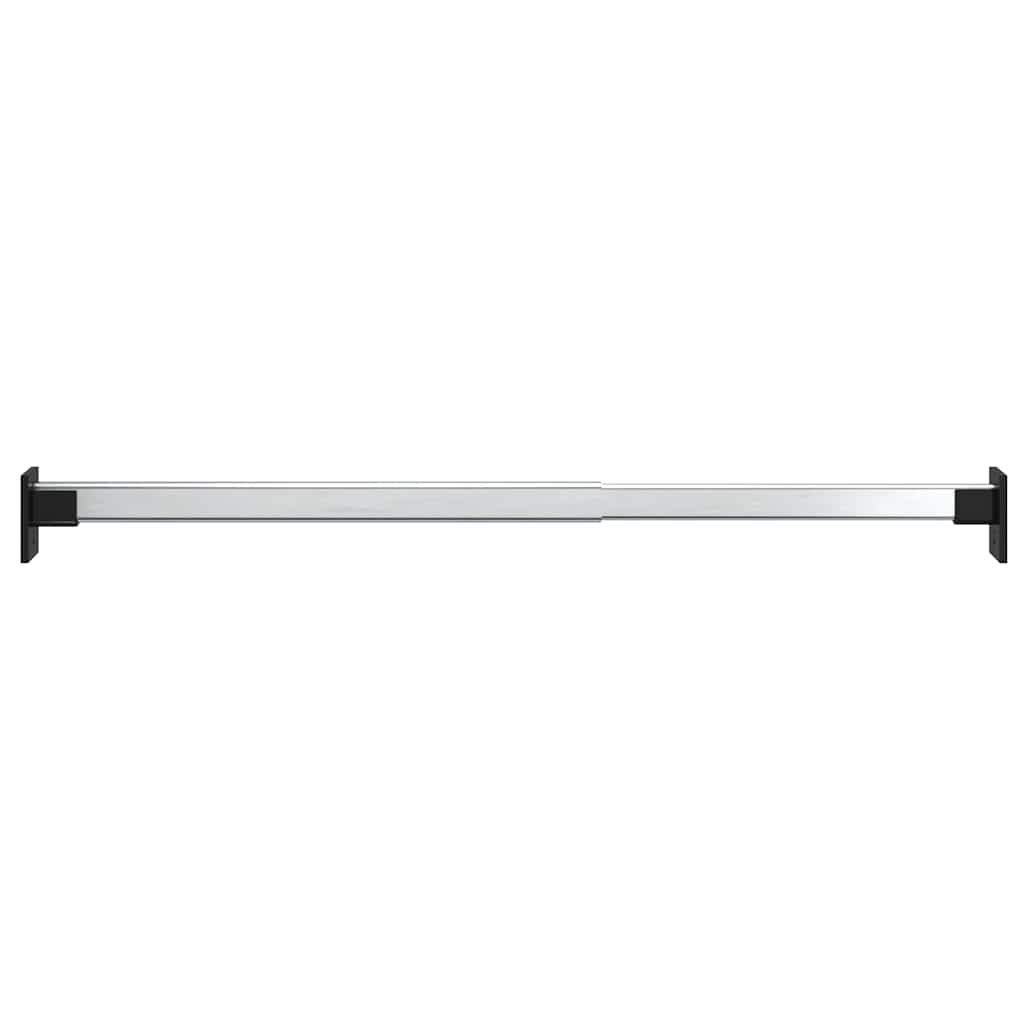 vidaXL Teleskopiska garderobsskenor 2 st silver 58-100 cm