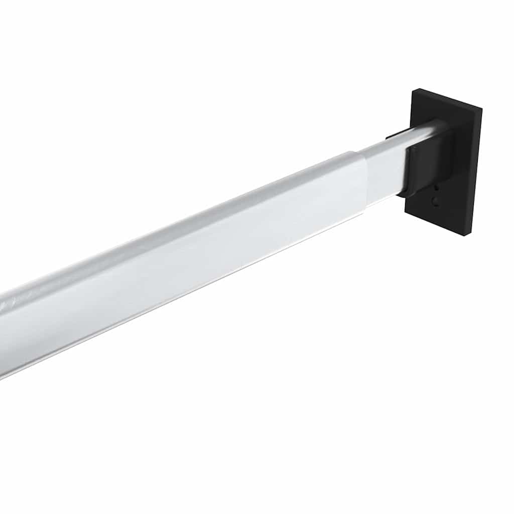 vidaXL Teleskopiska garderobsskenor 2 st silver 58-100 cm