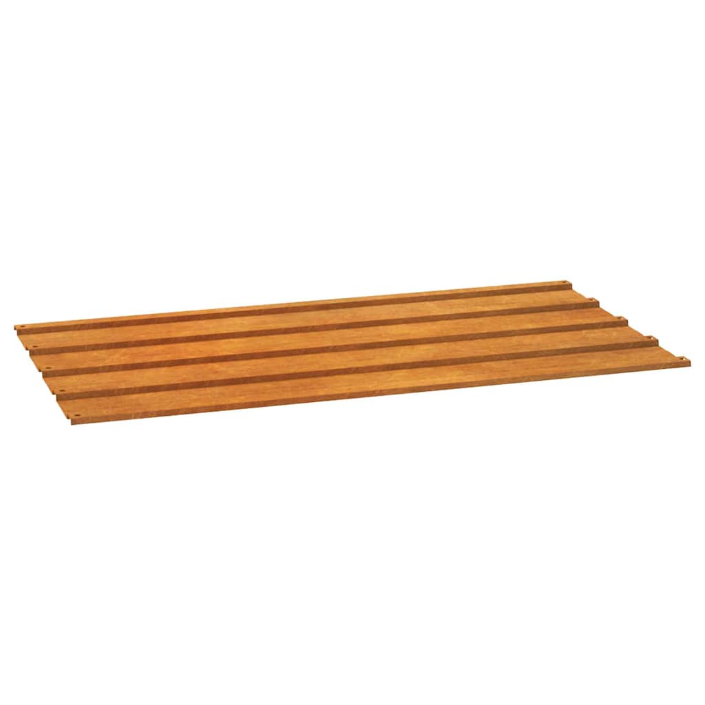 vidaXL Takplåt 12 st rostfärgad 80x44 cm rosttrögt stål