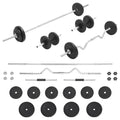 vidaXL Skivstång och hantlar set 30 kg