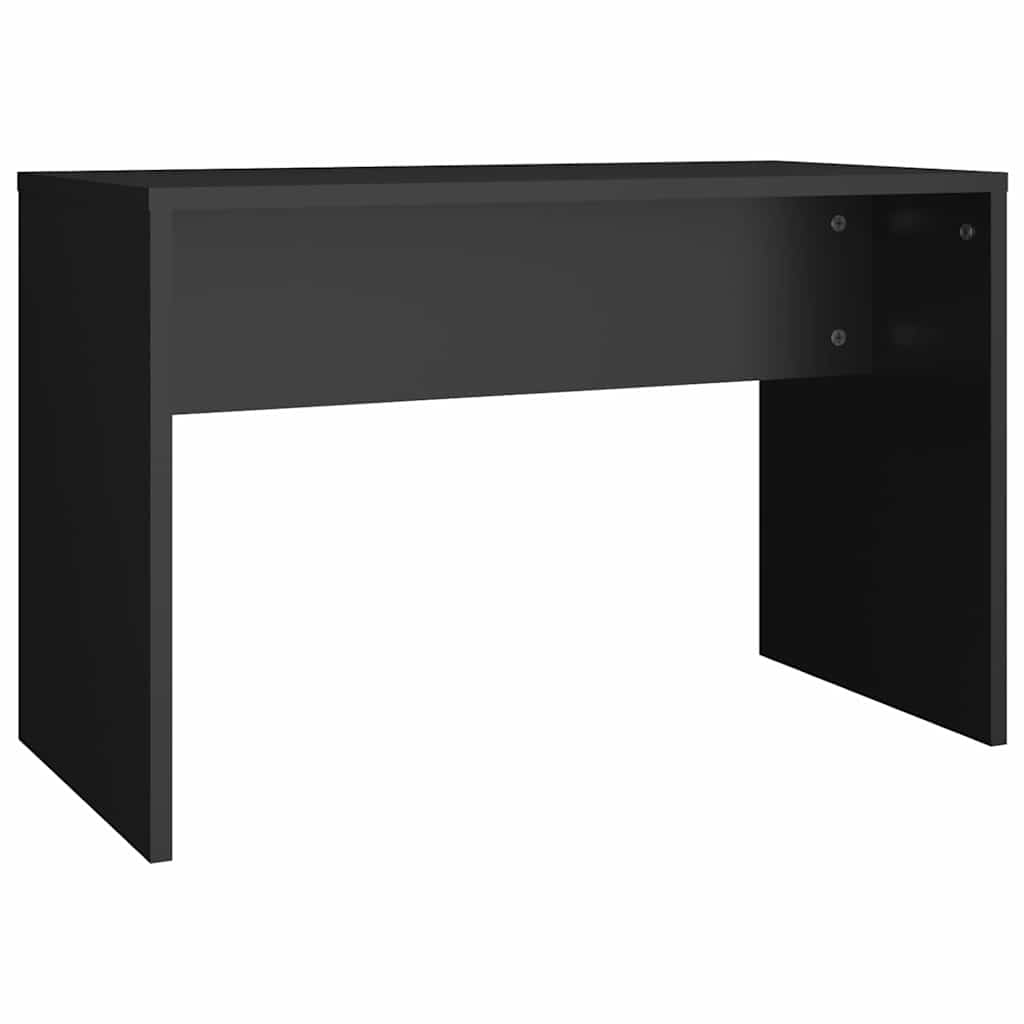 vidaXL Sminkbord med spegel LED svart konstruerat trä
