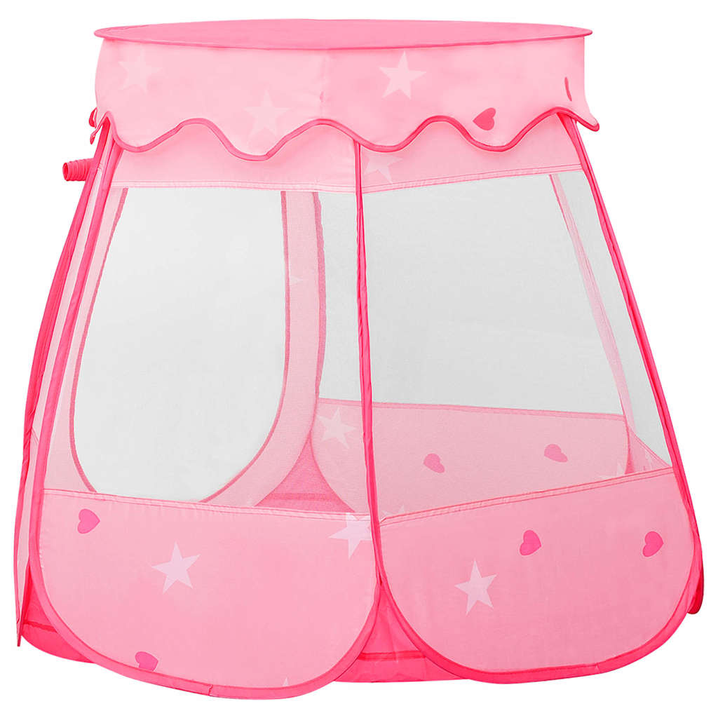vidaXL Lektält för barn rosa 102x102x82 cm