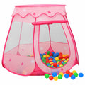 vidaXL Lektält för barn rosa 102x102x82 cm