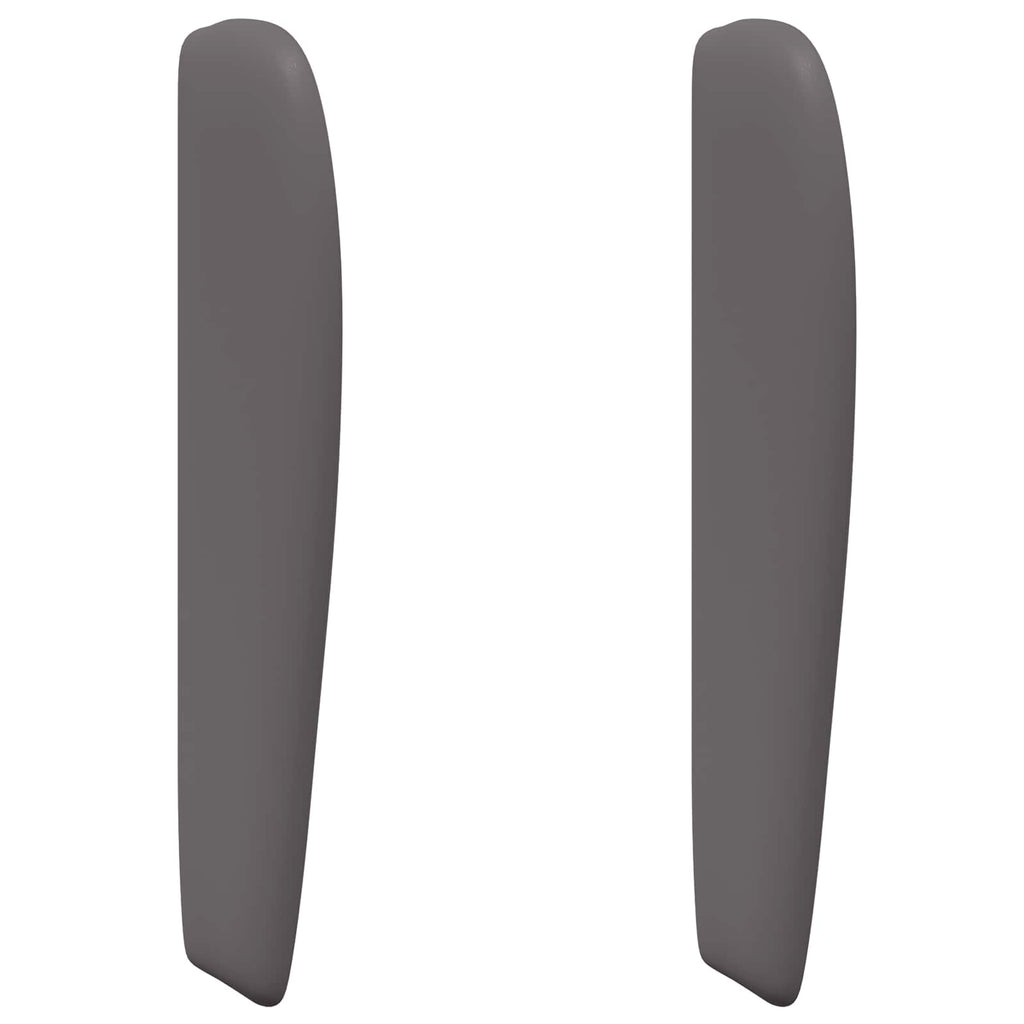 vidaXL Sänggavel Öra Dämpad Grå 80 x 23 x 6 cm PVC