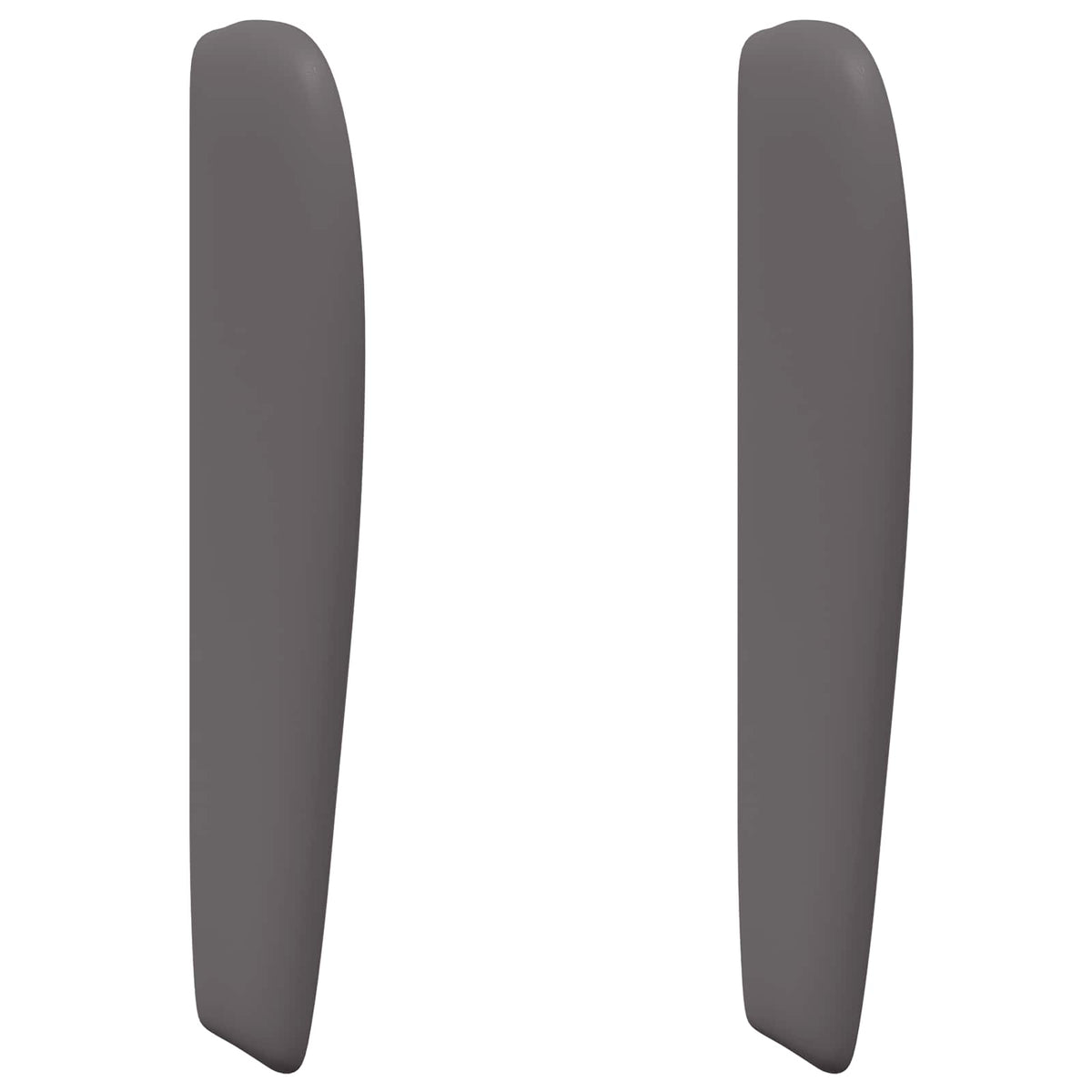 vidaXL Sänggavel Öra Dämpad Grå 80 x 23 x 6 cm PVC