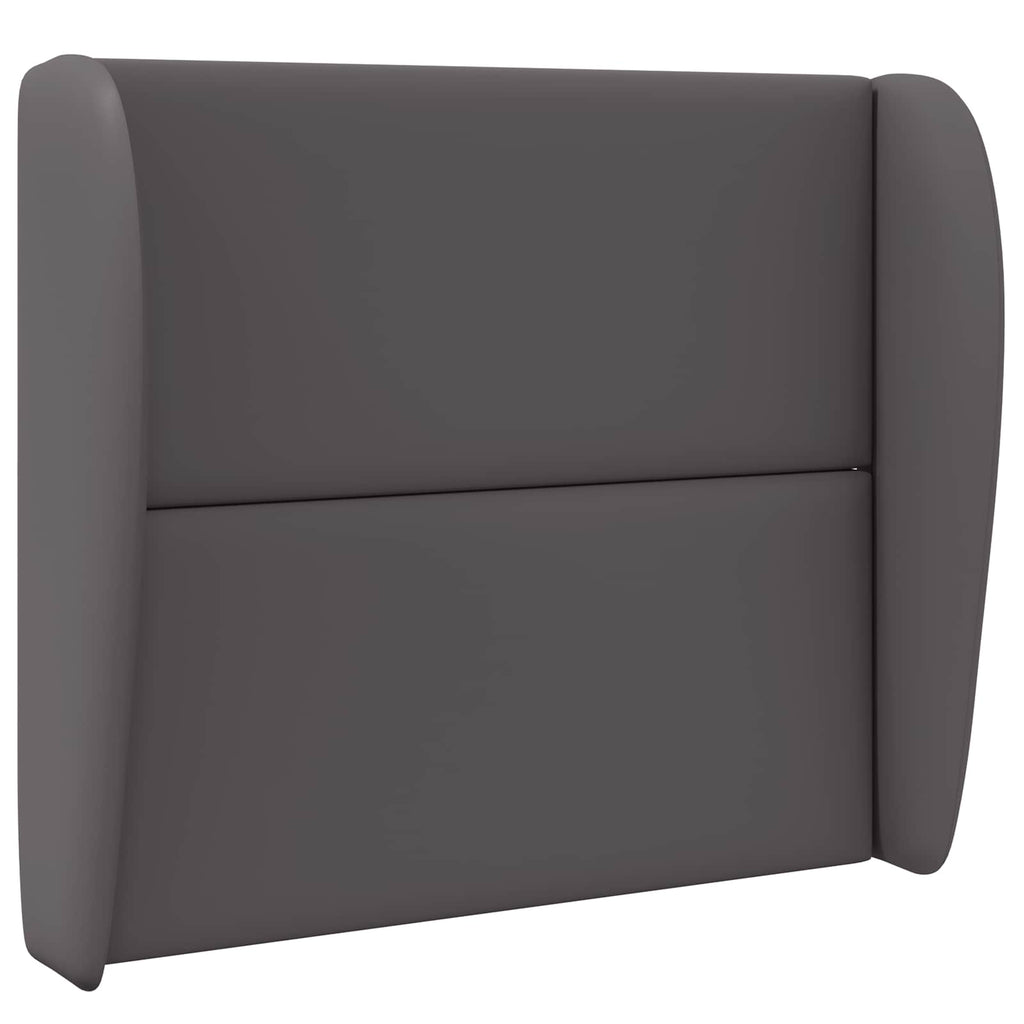 vidaXL Sänggavel Öra Dämpad Grå 80 x 23 x 6 cm PVC