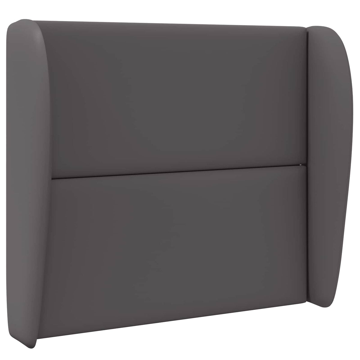 vidaXL Sänggavel Öra Dämpad Grå 80 x 23 x 6 cm PVC