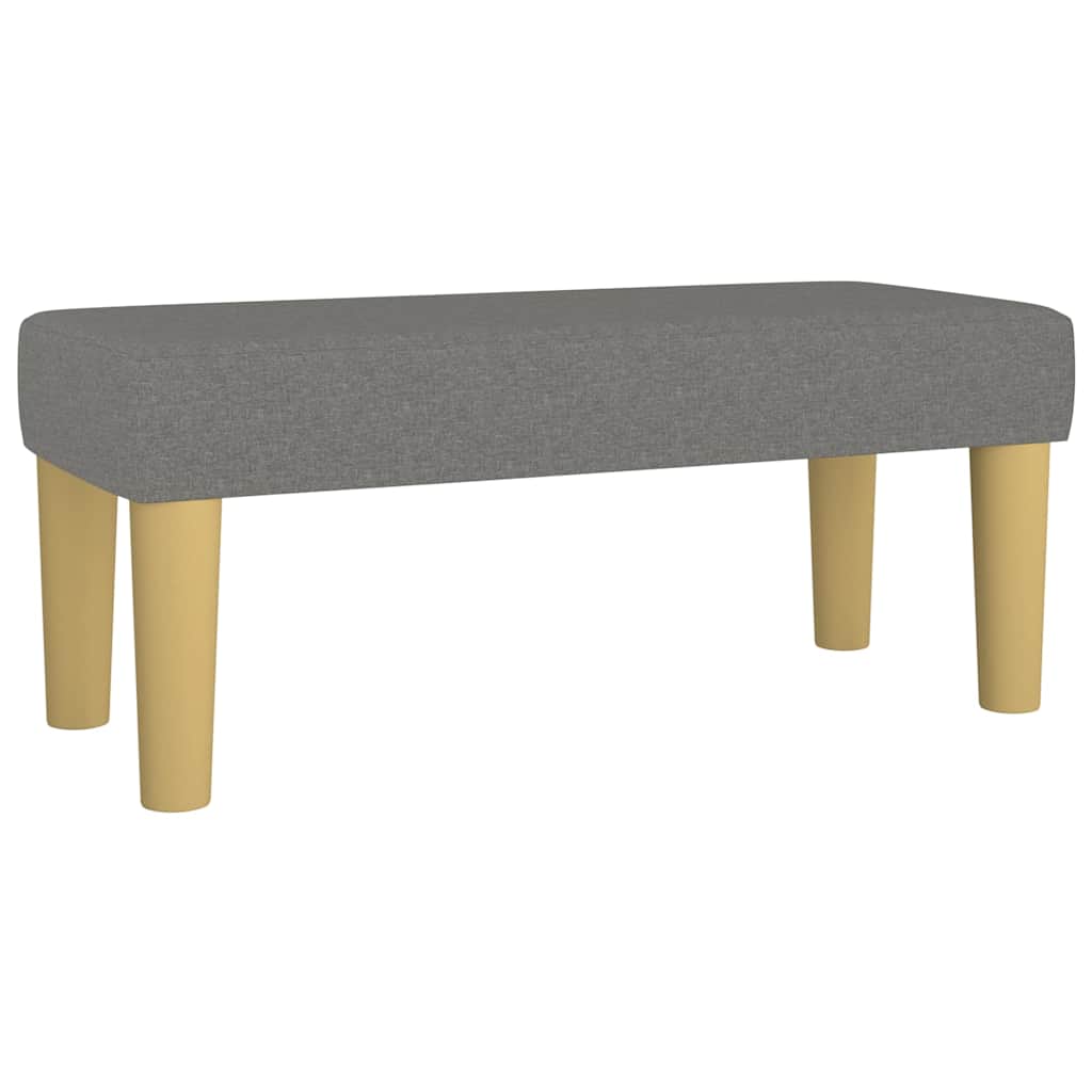vidaXL Bänk mörkgrå 70x30x30 cm tyg