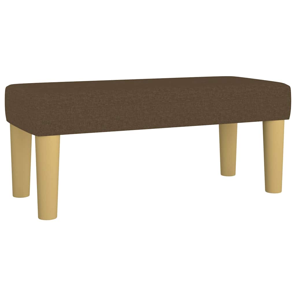 vidaXL Bänk brun 70x30x30 cm tyg
