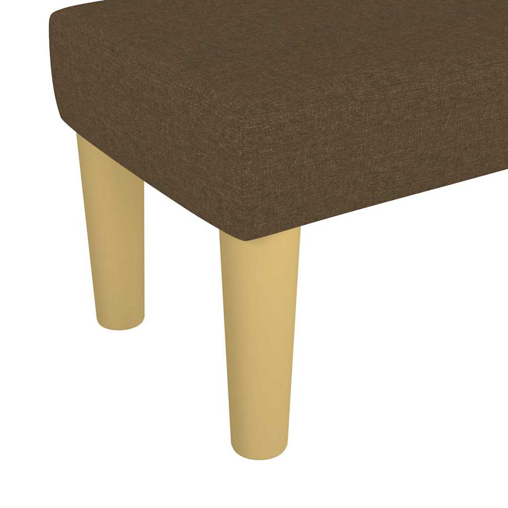 vidaXL Bänk brun 70x30x30 cm tyg