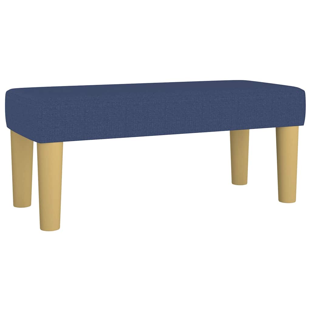 vidaXL Bänk blå 70x30x30 cm tyg