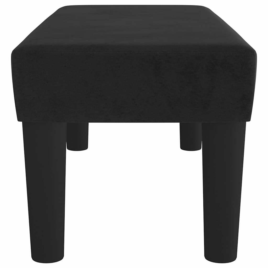 vidaXL Bänk svart 70x30x30 cm sammet