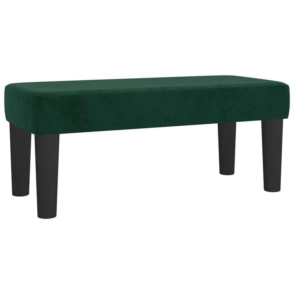 vidaXL Bänk mörkgrön 70x30x30 cm sammet