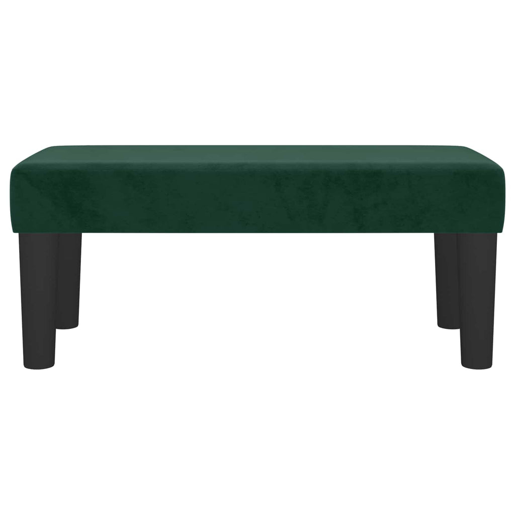 vidaXL Bänk mörkgrön 70x30x30 cm sammet