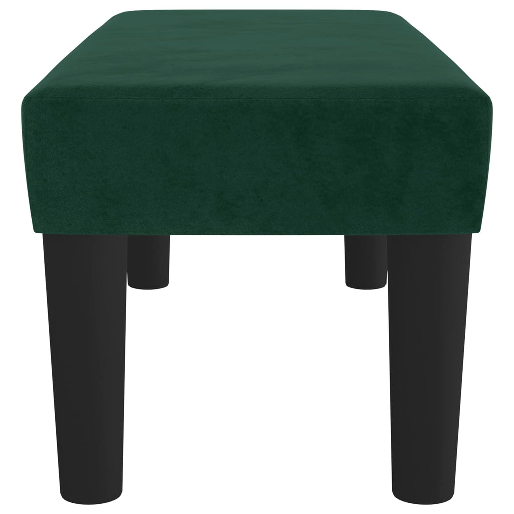 vidaXL Bänk mörkgrön 70x30x30 cm sammet