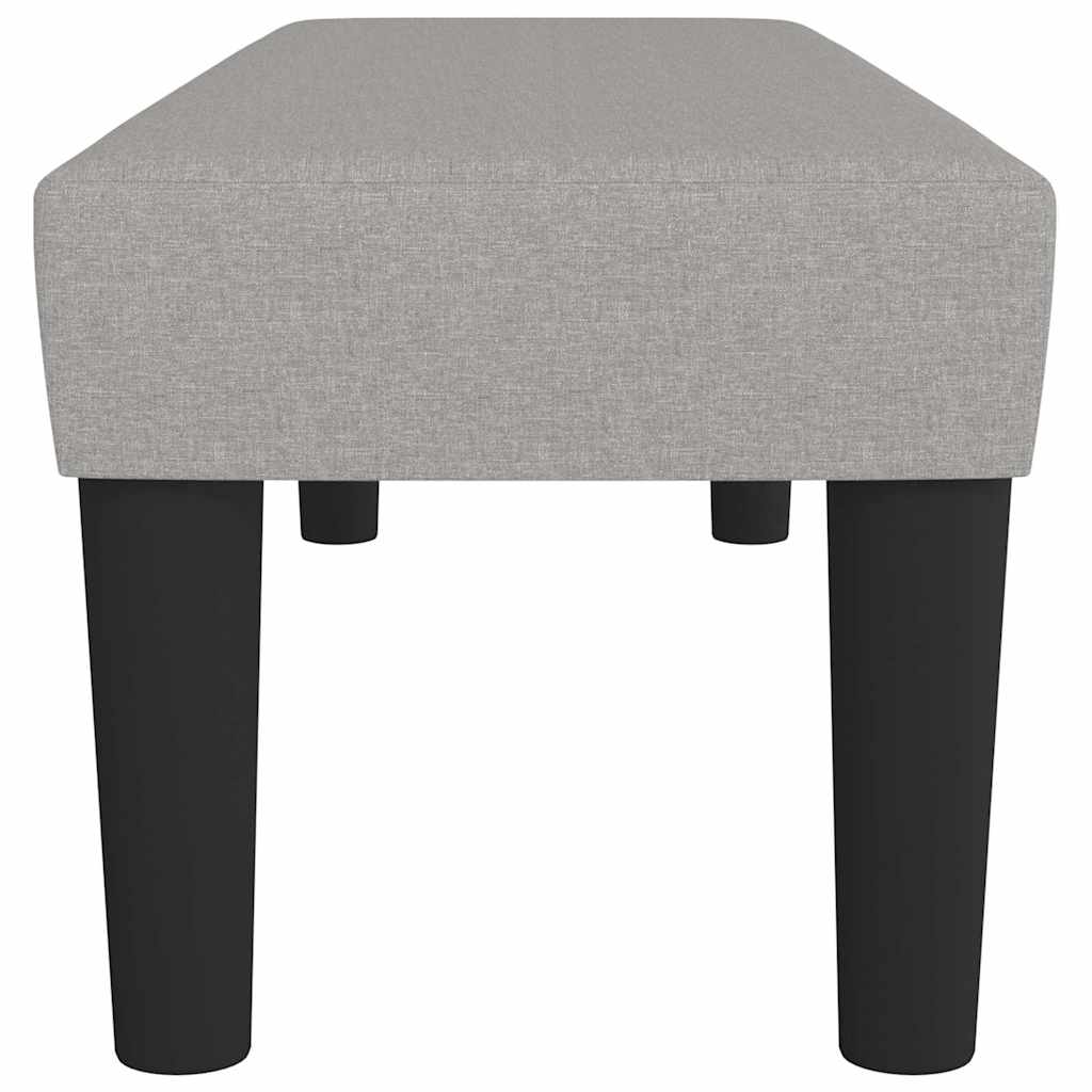 vidaXL Bänk ljusgrå 100x30x30 cm tyg