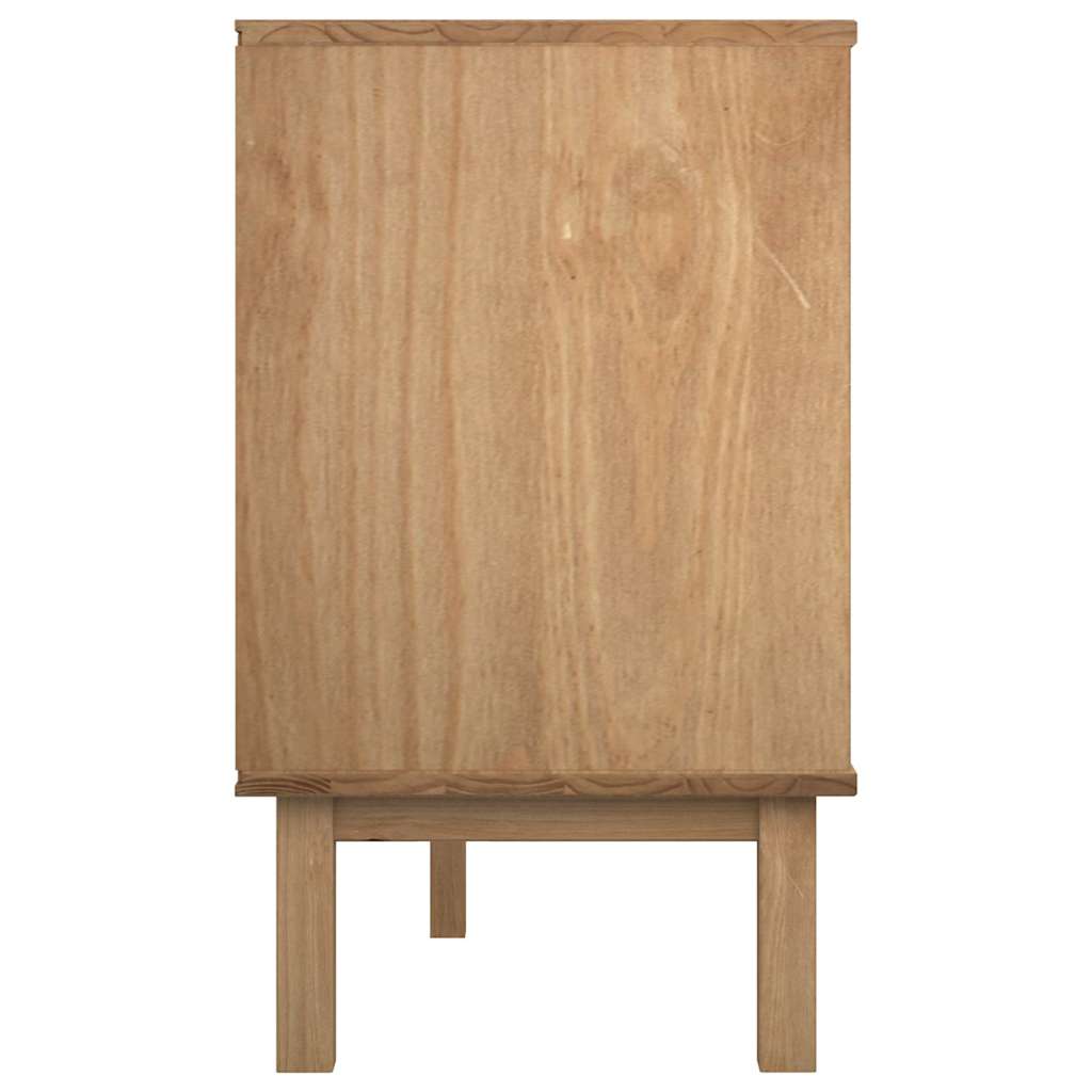 vidaXL Byrå OTTA brun&grå 111x43x73,5 cm massiv furu