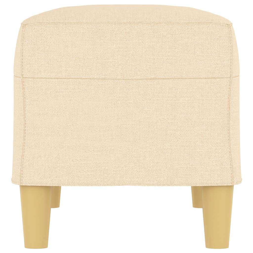vidaXL Bänk gräddvit 70x35x41 cm tyg