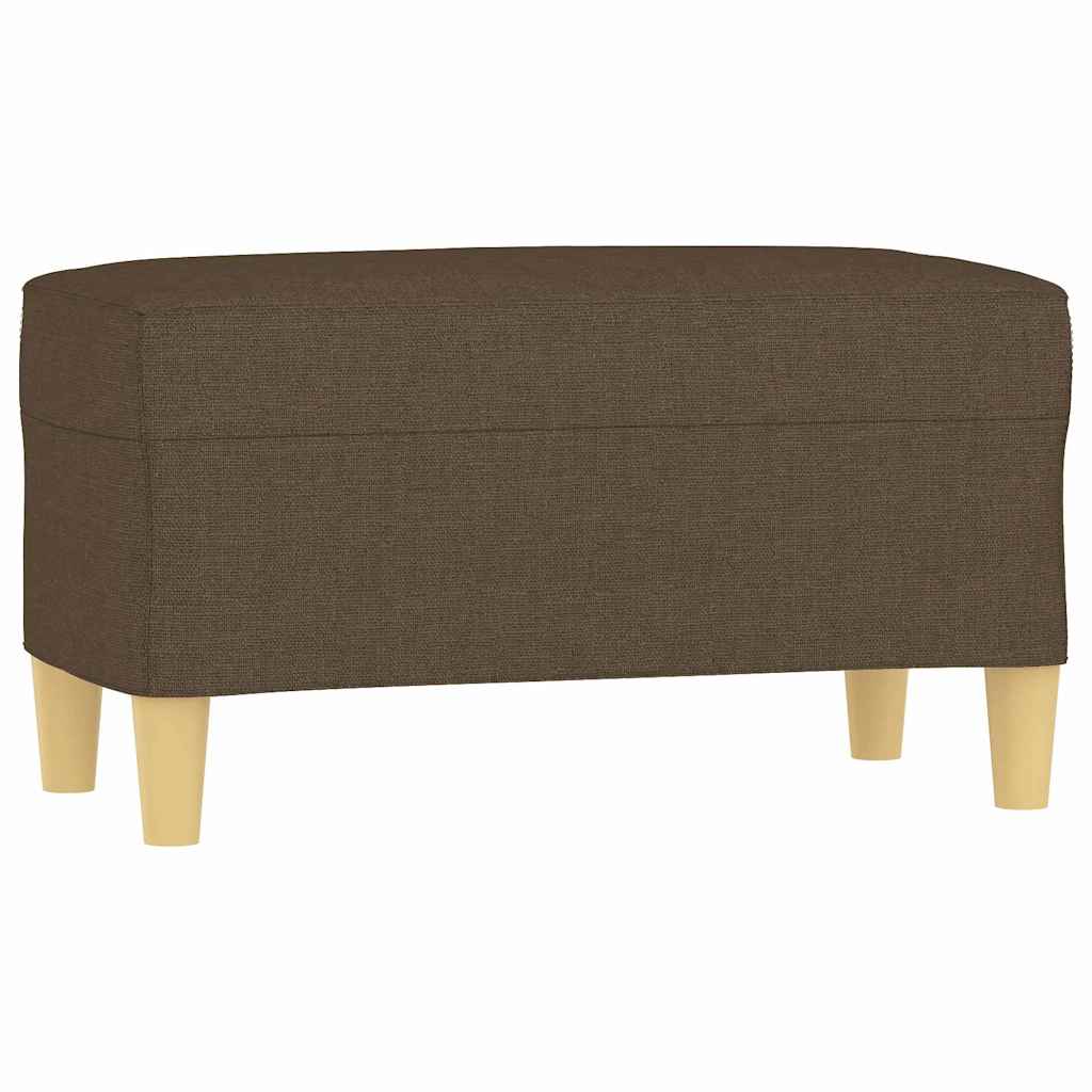 vidaXL Bänk brun 70x35x41 cm tyg