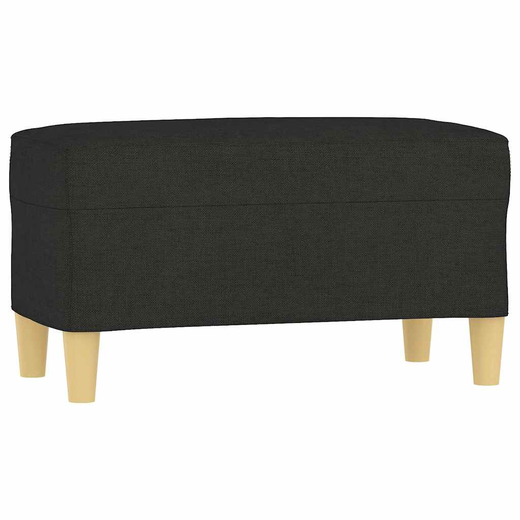 vidaXL Bänk svart 70x35x41 cm tyg