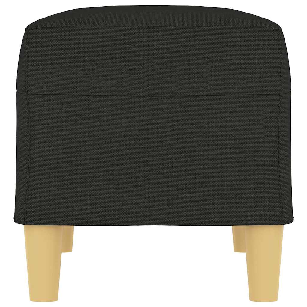 vidaXL Bänk svart 70x35x41 cm tyg