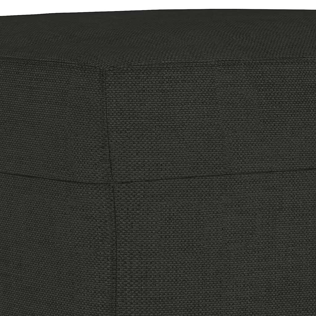 vidaXL Bänk svart 70x35x41 cm tyg