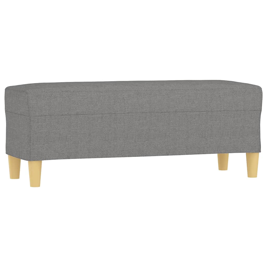 vidaXL Bänk mörkgrå 100x35x41 cm tyg