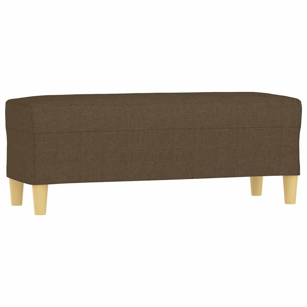 vidaXL Bänk brun 100x35x41 cm tyg