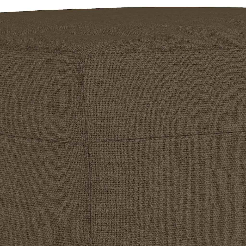 vidaXL Bänk brun 100x35x41 cm tyg