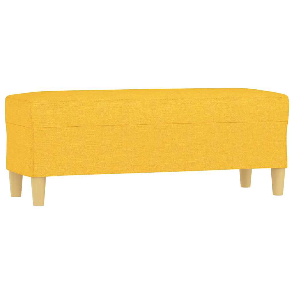 vidaXL Bänk ljusgul 100x35x41 cm tyg