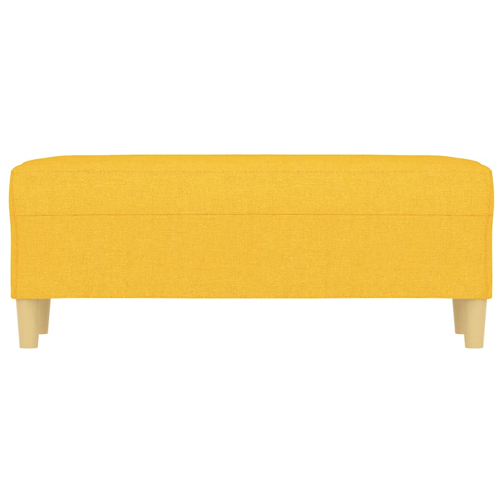 vidaXL Bänk ljusgul 100x35x41 cm tyg