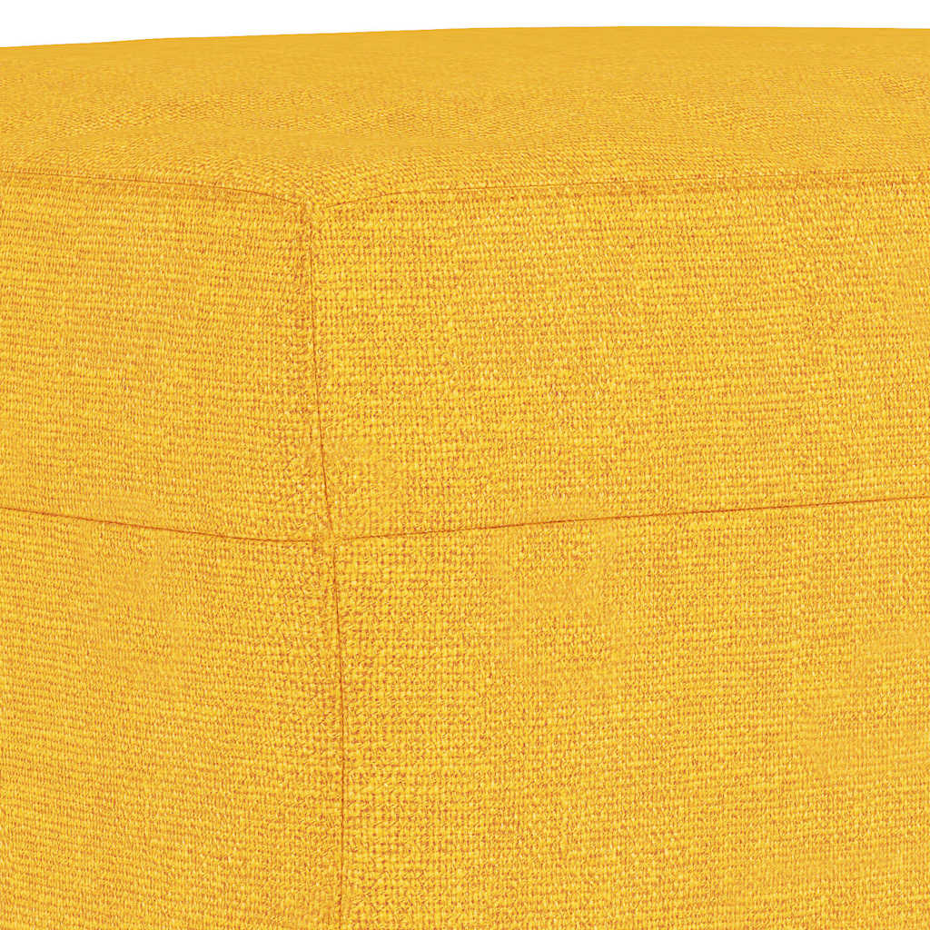 vidaXL Bänk ljusgul 100x35x41 cm tyg