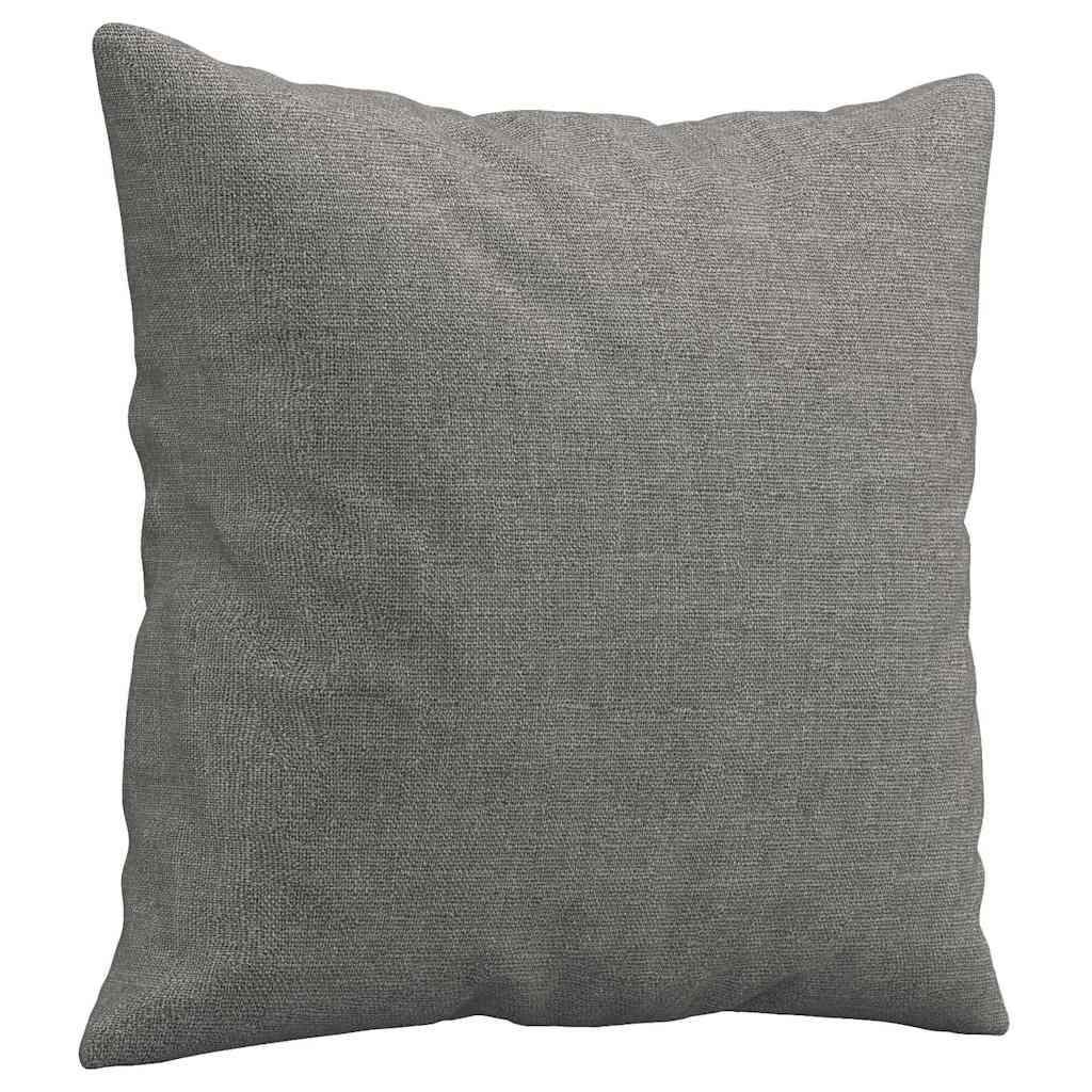 vidaXL Prydnadskuddar 2 st mörkgrå 40x40 cm tyg