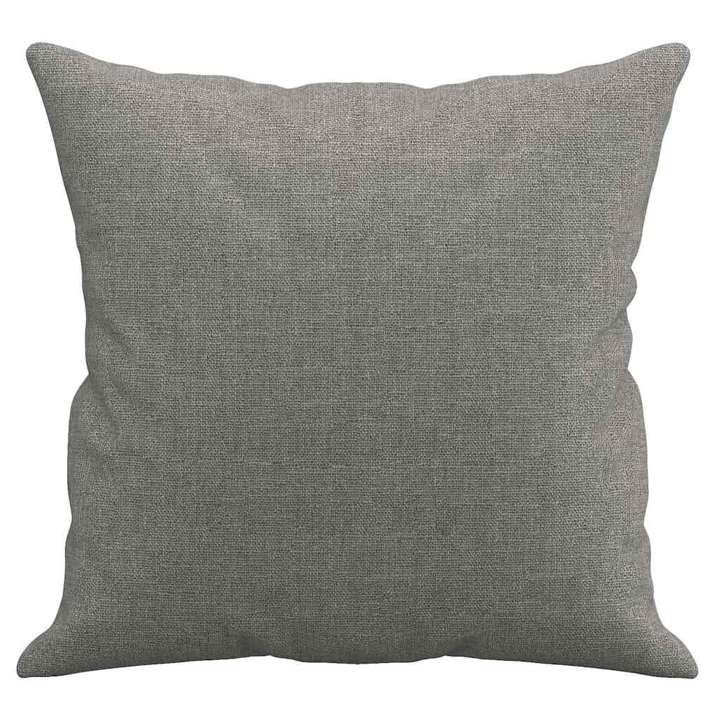 vidaXL Prydnadskuddar 2 st mörkgrå 40x40 cm tyg