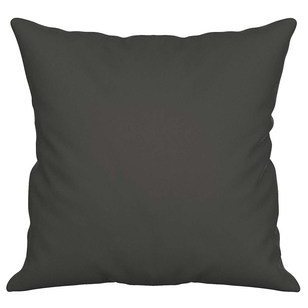 vidaXL Prydnadskuddar 2 st mörkgrå 40x40 cm mikrofibertyg