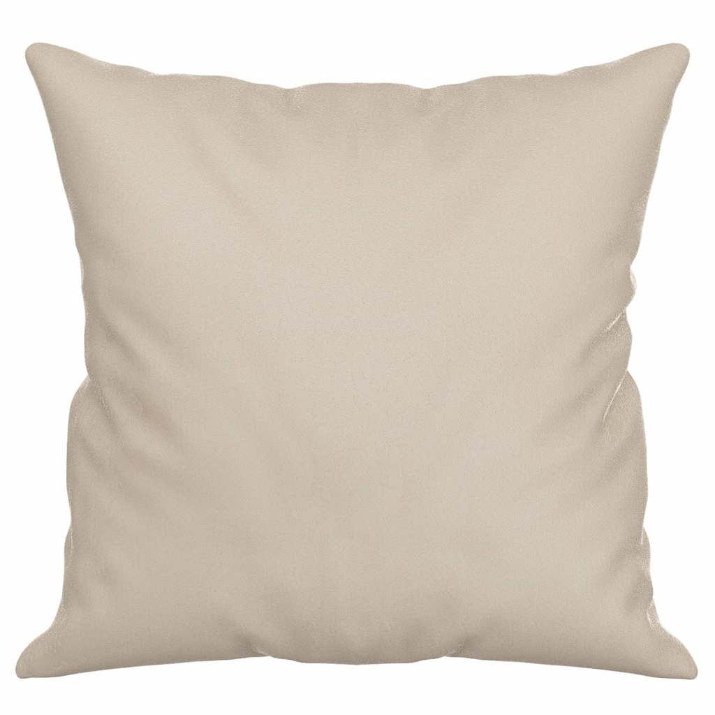 vidaXL Prydnadskuddar 2 st gräddvit 40x40 cm mikrofibertyg